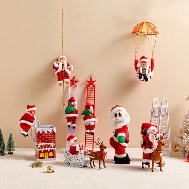 Colverro™ Climbing Santa Christmas Decoration With Lights and Music