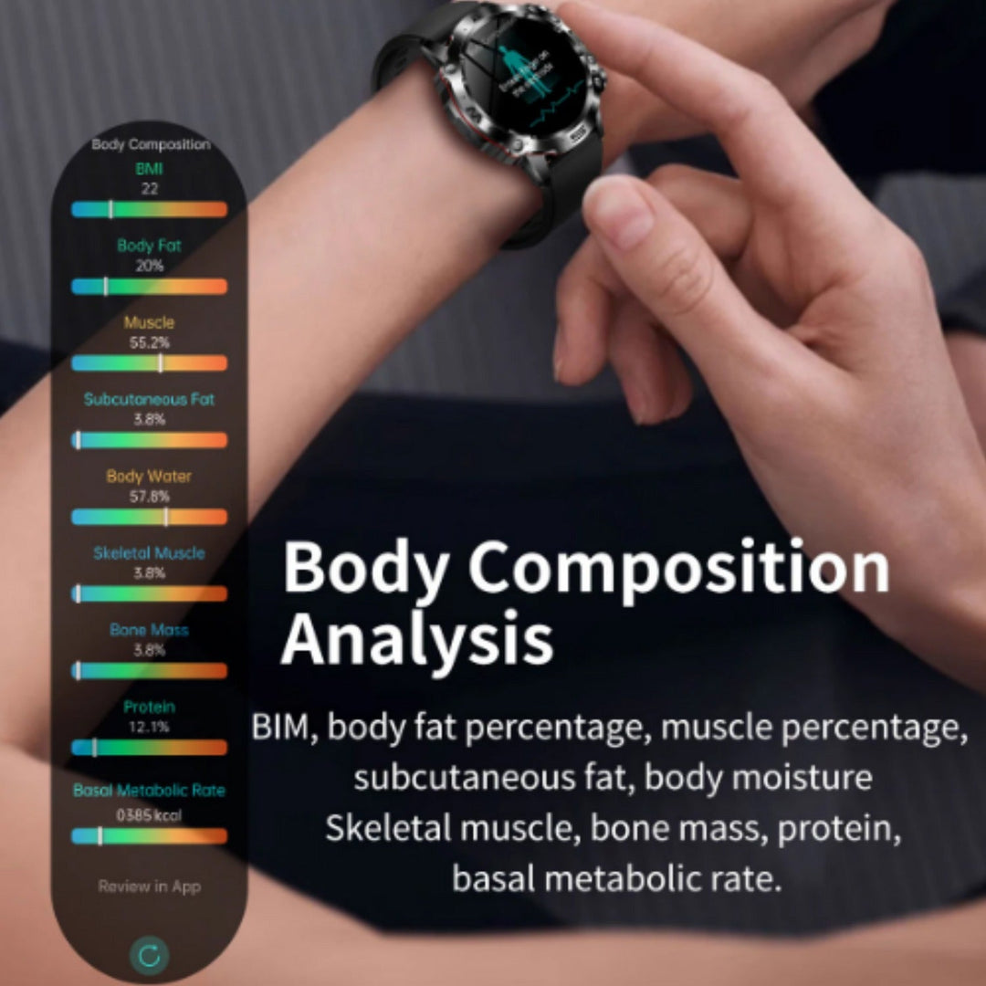 Colverro™ Bluetooth Smartwatch with Call Function, Fitness Tracking and Alerts