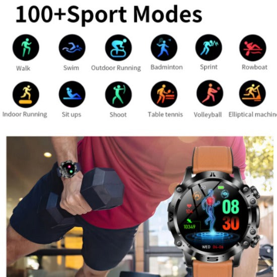 Colverro™ Bluetooth Smartwatch with Call Function, Fitness Tracking and Alerts