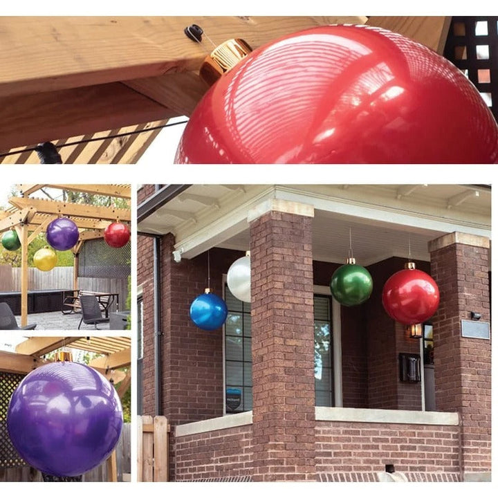 Colverro™ Giant Inflatable Christmas Ball Ornament for Yard and Indoors
