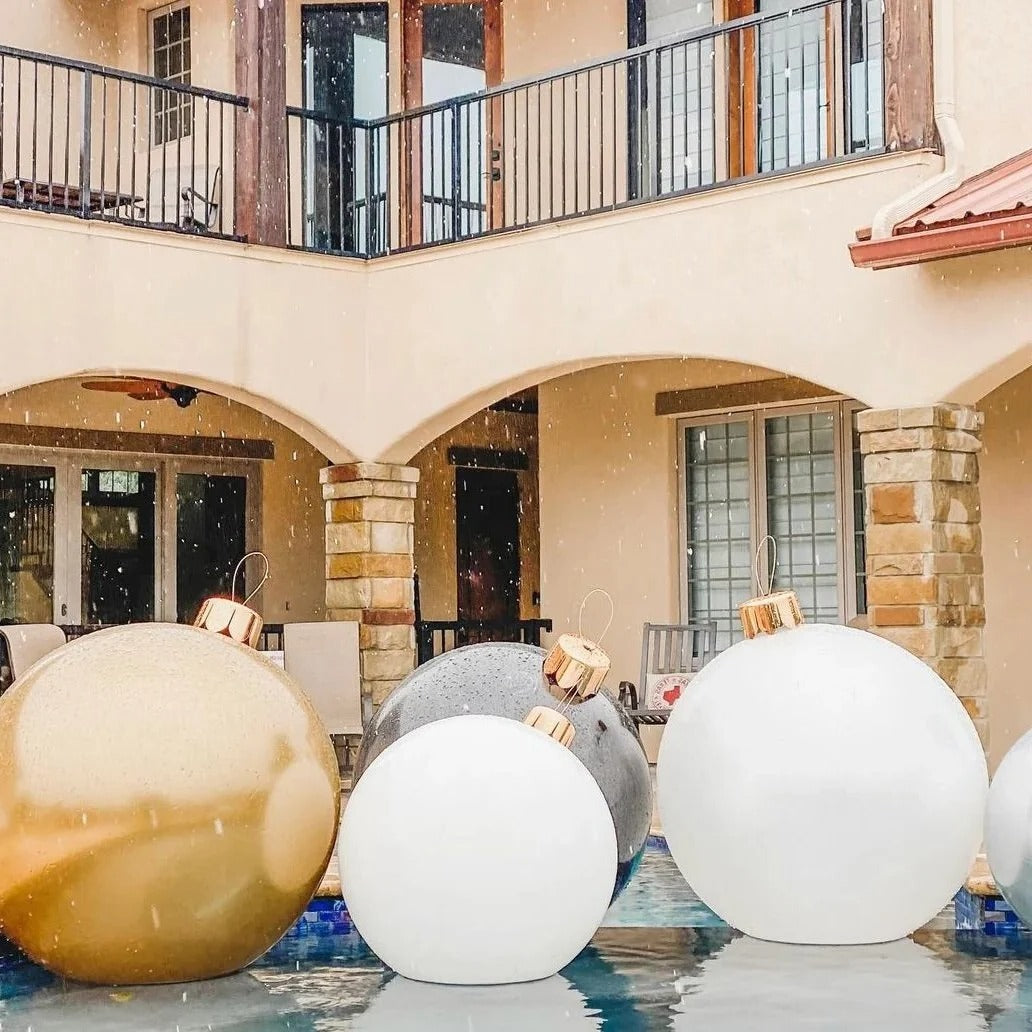 Colverro™ Giant Inflatable Christmas Ball Ornament for Yard and Indoors