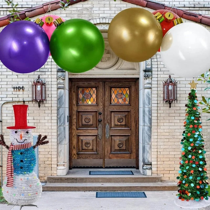 Colverro™ Giant Inflatable Christmas Ball Ornament for Yard and Indoors