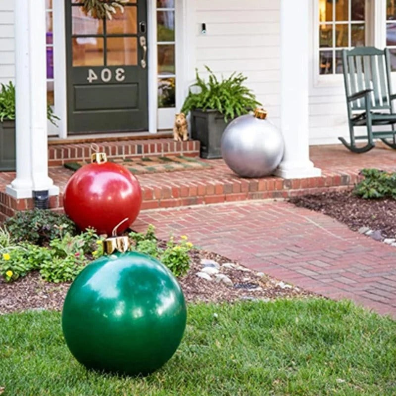 Colverro™ Giant Inflatable Christmas Ball Ornament for Yard and Indoors