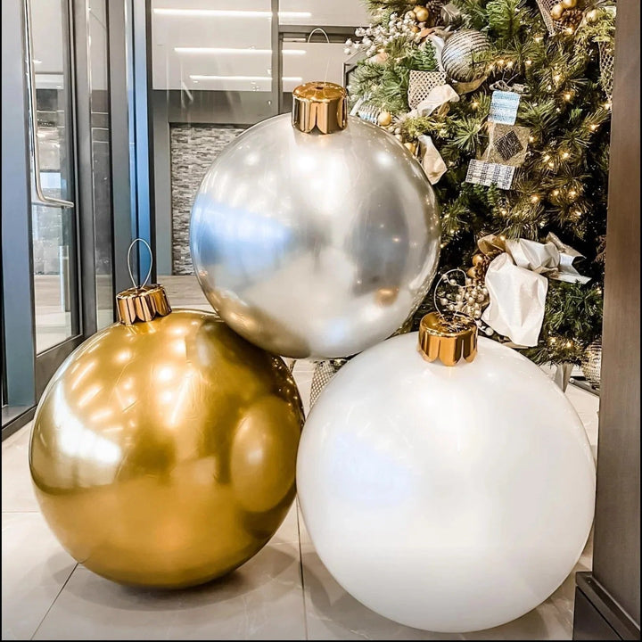 Colverro™ Giant Inflatable Christmas Ball Ornament for Yard and Indoors