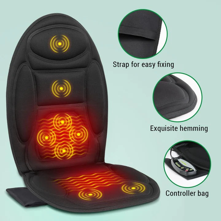 Colverro™ Heated Vibrating Seat Cushion for Car and Office Chair