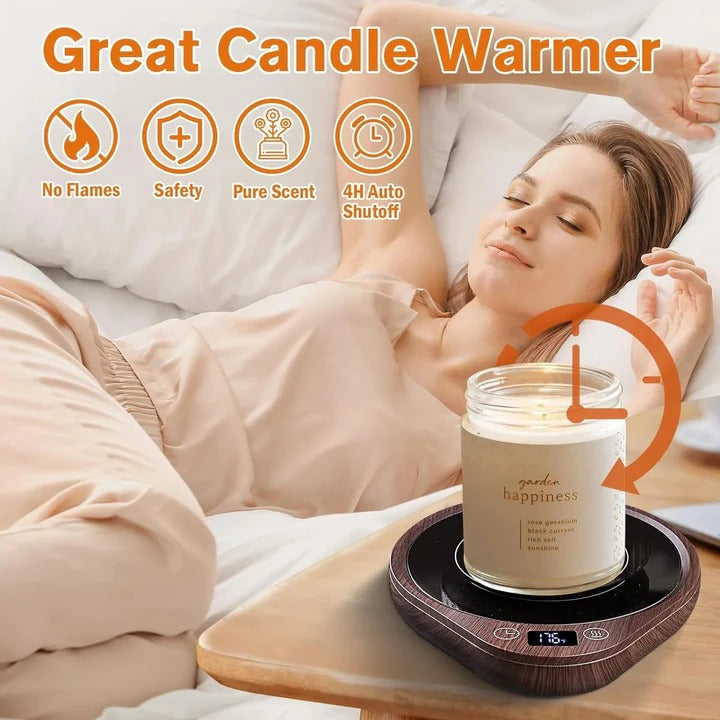 Colverro™ Mug Warmer and Cup Set with 3 Heat Settings