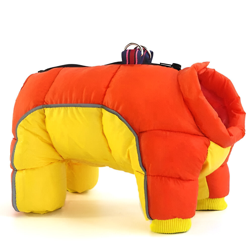 Colverro™ Water-Resistant Dog Parka with Reflective Strip for Winter Walks