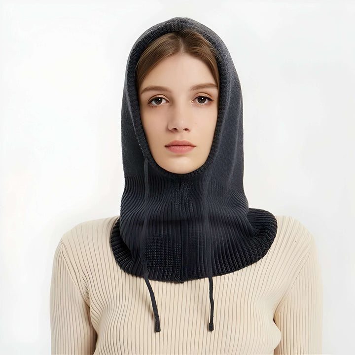 Colverro™ Cashmere-Feel Knit Hood Hat with Adjustable Drawstring