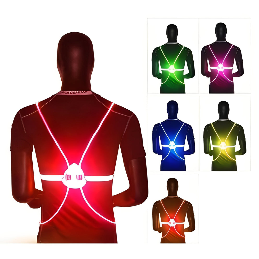 Colverro™ LED Light-Up Safety Vest with 360° Visibility for Running &amp; Biking
