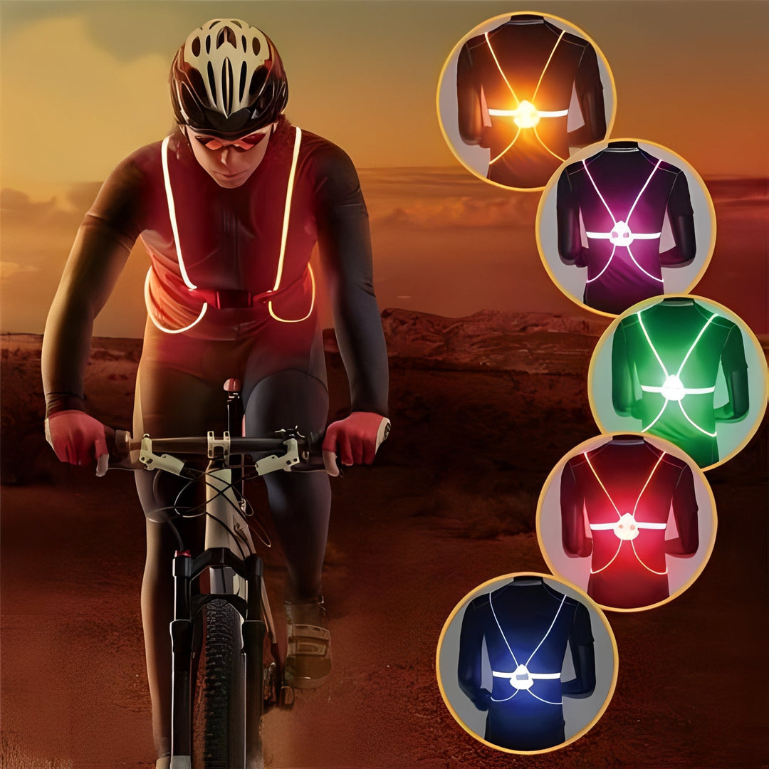 Colverro™ LED Light-Up Safety Vest with 360° Visibility for Running &amp; Biking