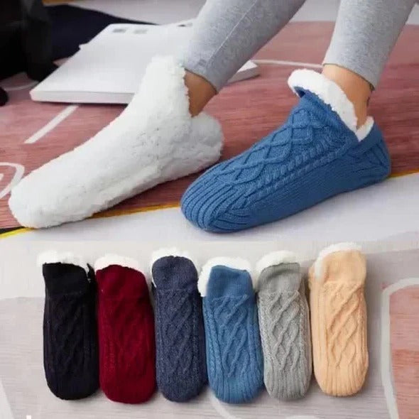 Colverro™ Fleece-Lined Thermal Socks with Silicone Non-Slip Grips