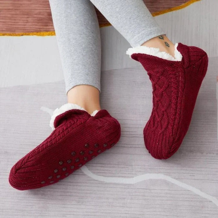 Colverro™ Fleece-Lined Thermal Socks with Silicone Non-Slip Grips