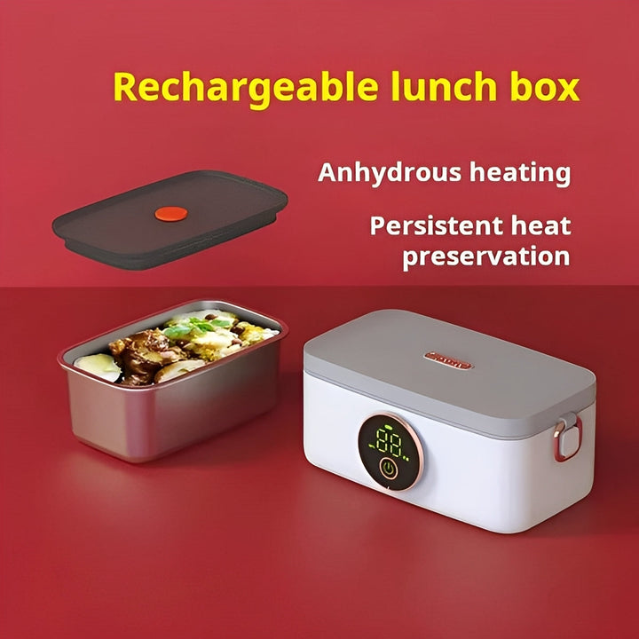 Colverro™ Cordless Heated Lunch Box with 16,000 mAh Rechargeable Battery