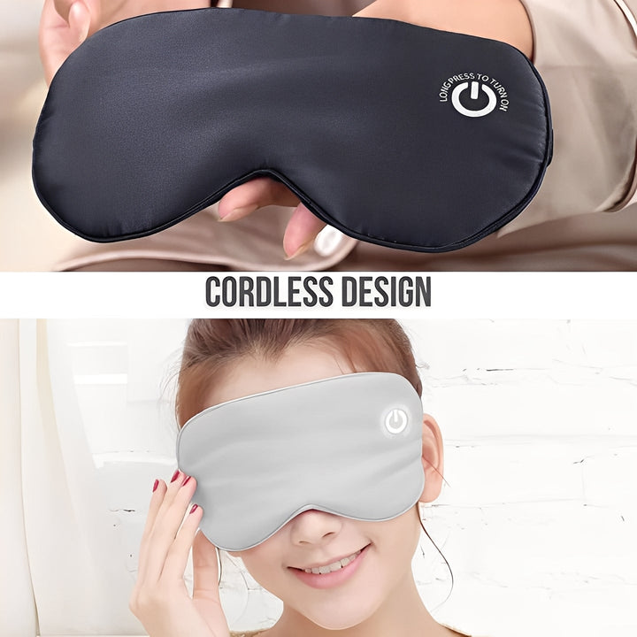 Colverro™ Cordless Heated Eye Mask with Silk Cover and Gentle Vibration