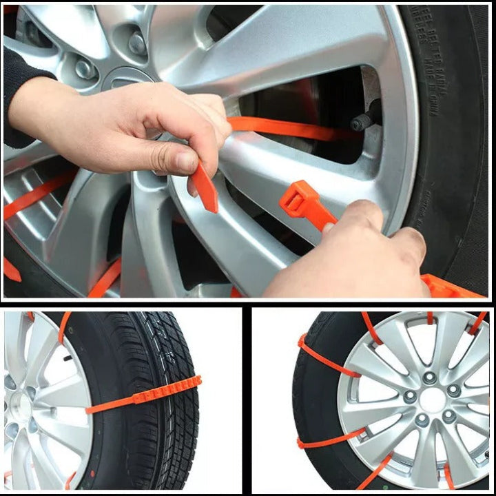 Colverro™ Reusable Tire Traction Chains That Install Without a Jack