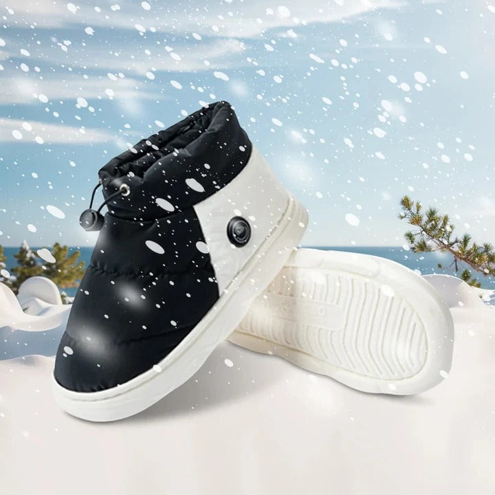 Colverro™ Rechargeable Heated Slippers with 3 Heat Settings and Grip Sole