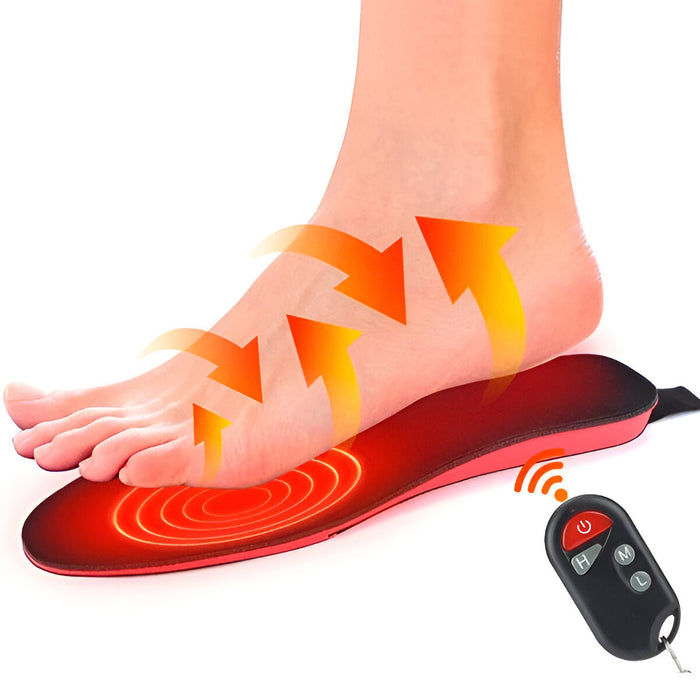 Colverro™ Ultra-Thin Rechargeable Heated Insoles with Remote