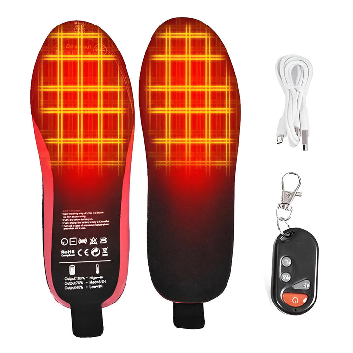 Colverro™ Ultra-Thin Rechargeable Heated Insoles with Remote