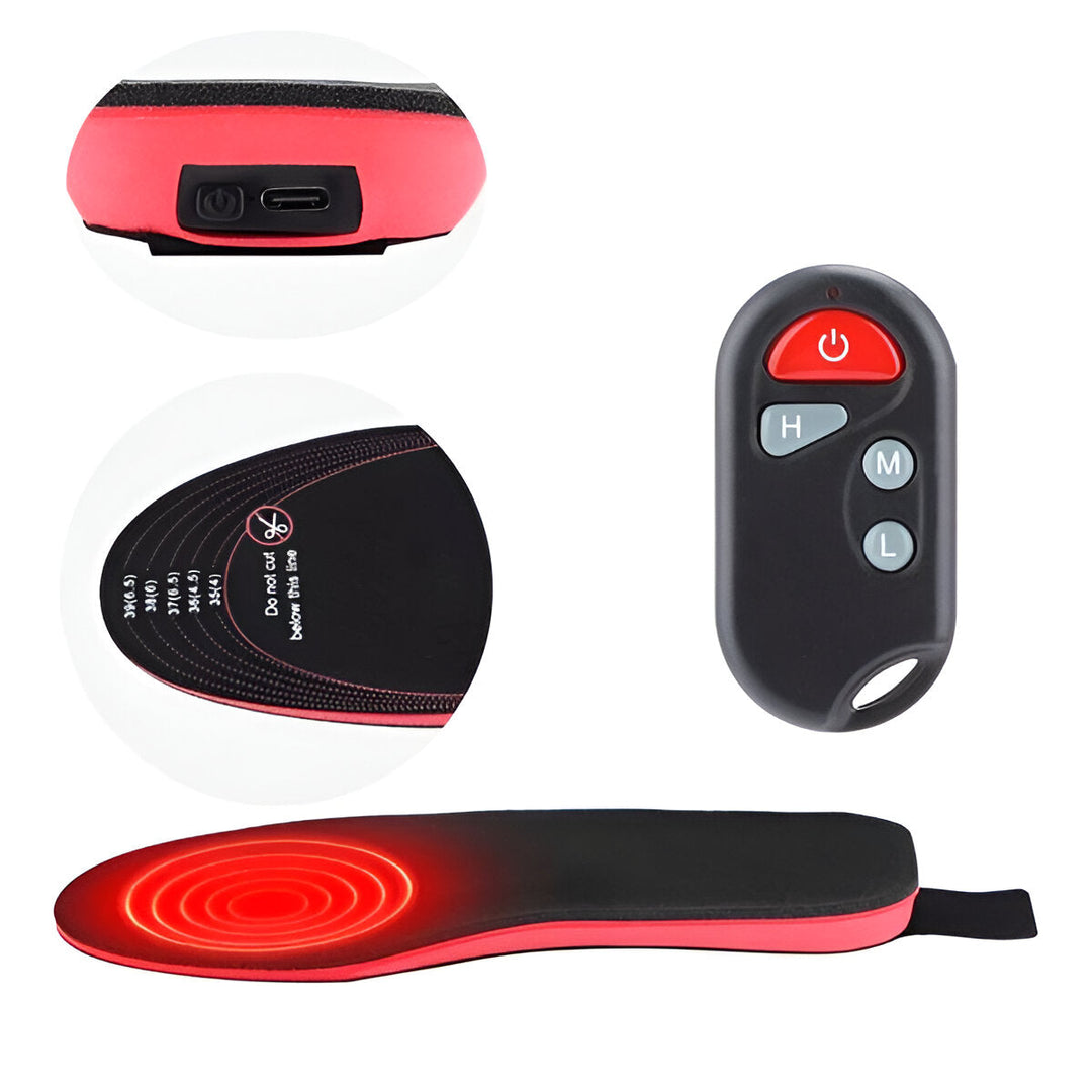 Colverro™ Ultra-Thin Rechargeable Heated Insoles with Remote