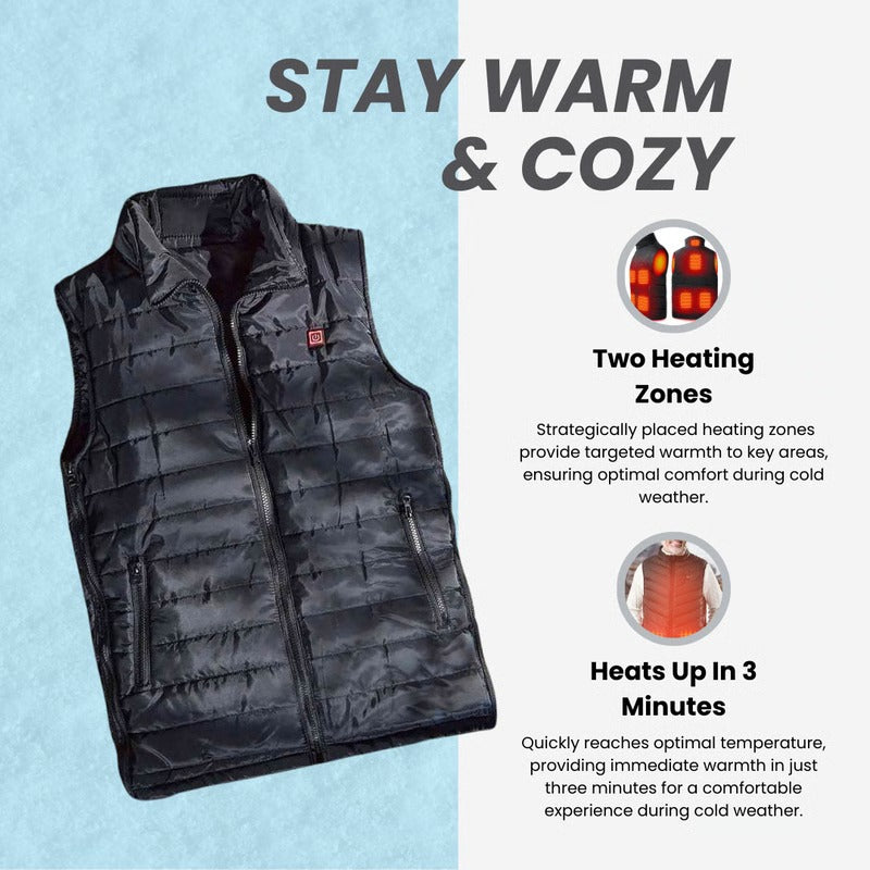 Colverro™ Lightweight Heated Vest, Warm in 60 Seconds, 3 Settings