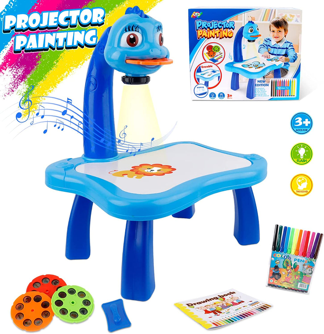 Colverro™ LED Drawing Projector for Kids with Tracing Pattern Slides