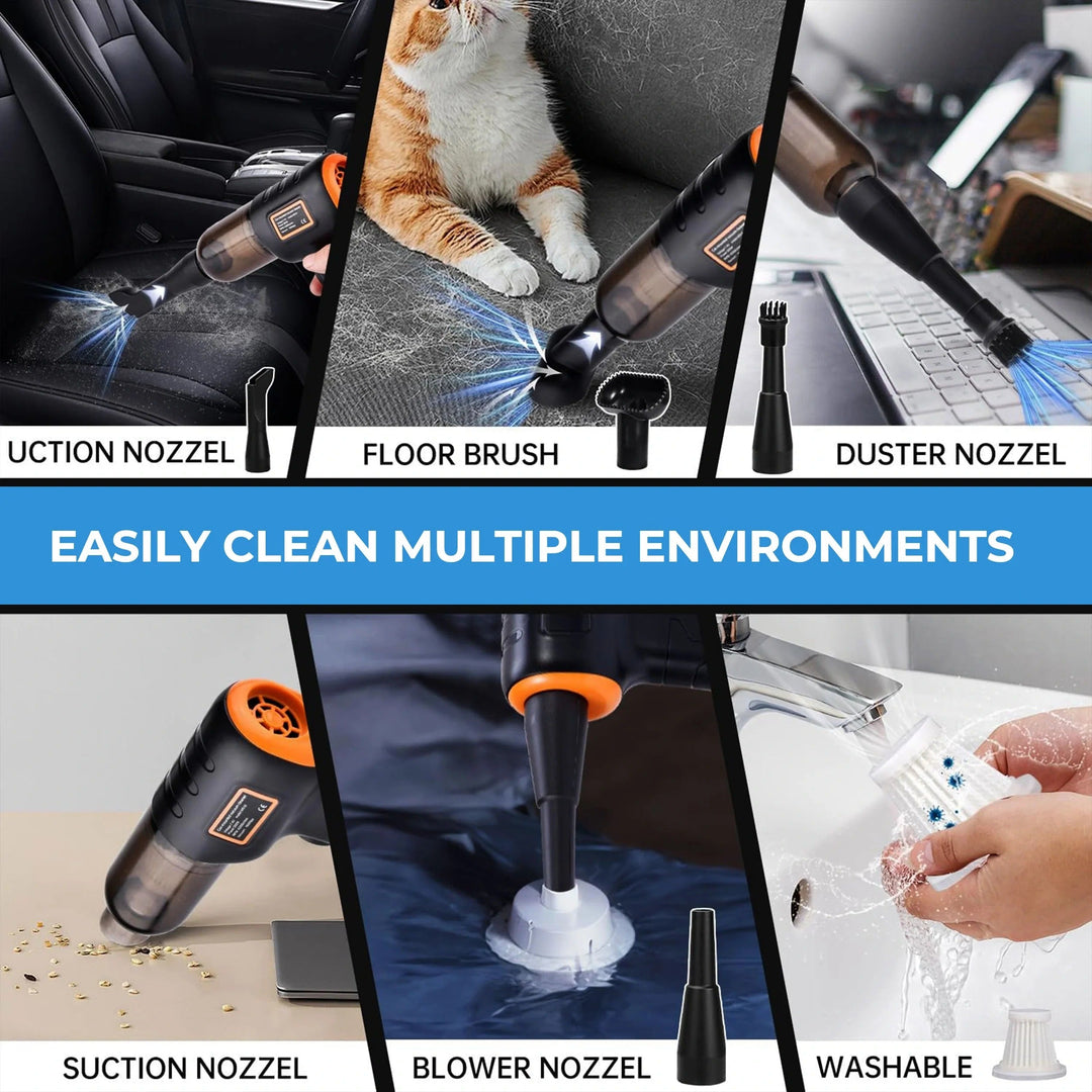 Colverro™ Cordless Handheld Car Vacuum with 90,000 Pa Suction Power