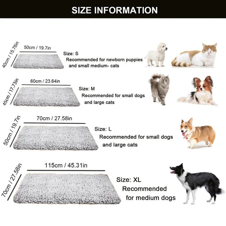 Colverro™ Self-Warming Pet Blanket for Cats and Dogs, No Power Needed