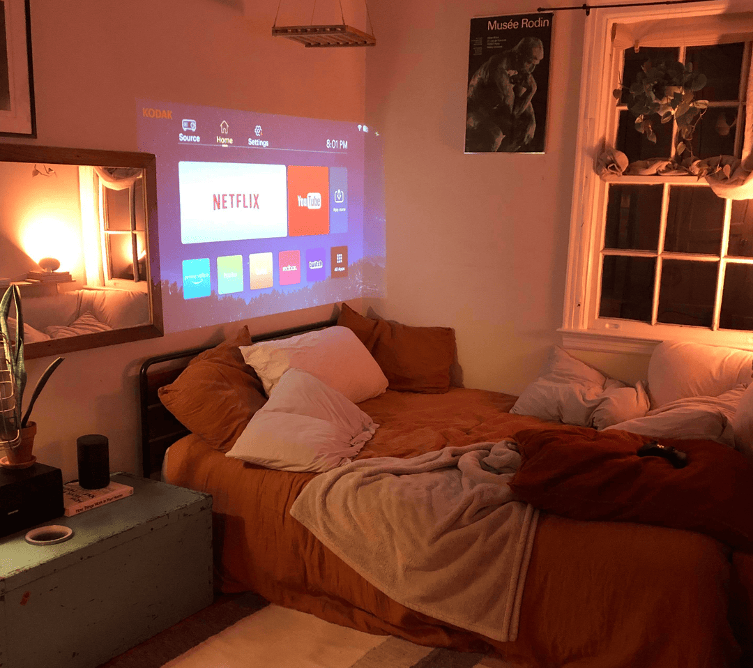 Colverro™ Mini Movie Projector with Built-In Speaker for Home Theater