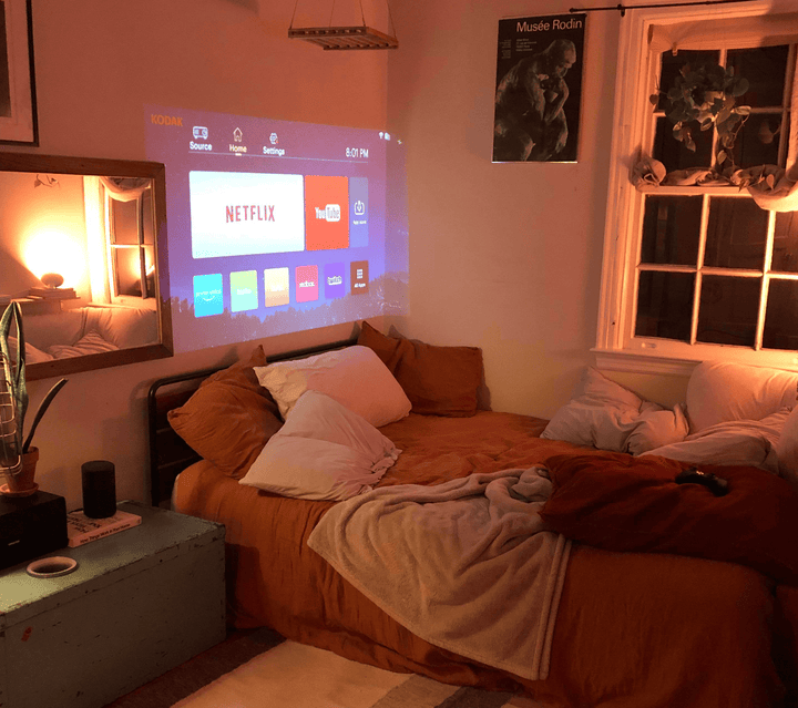 Colverro™ Mini Movie Projector with Built-In Speaker for Home Theater