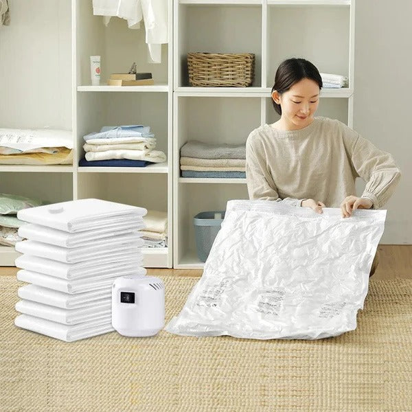 Colverro™ Vacuum Storage Bags with Double Zip Seal – Up to 75% More Space