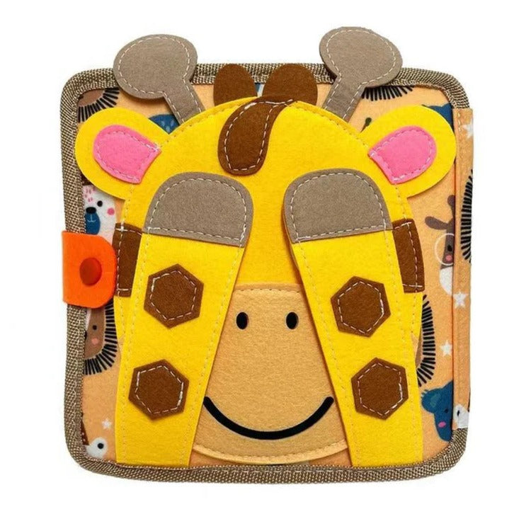 Colverro™ Sensory Busy Book for Toddlers with Buttons, Zippers and Tabs