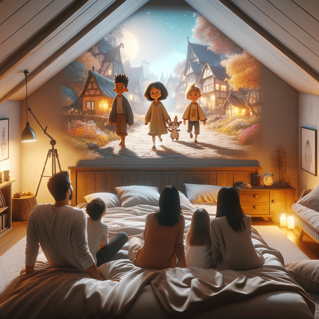 Colverro™ Mini Movie Projector with Built-In Speaker for Home Theater