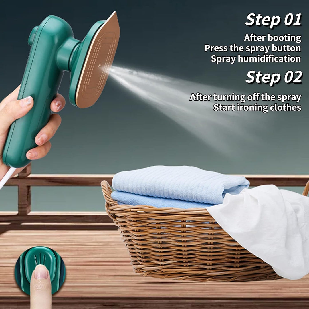 Colverro™ Compact Travel Steam Iron with Fast Heat-Up and Dry &amp; Wet Modes