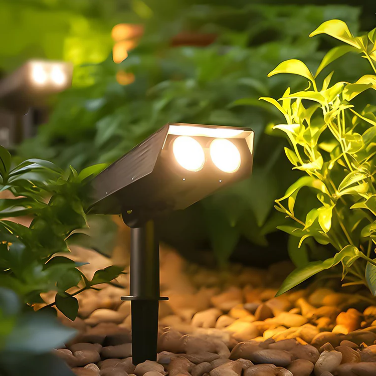 Colverro™ Solar LED Landscape Spotlight with Zoom Lens and RGB Color