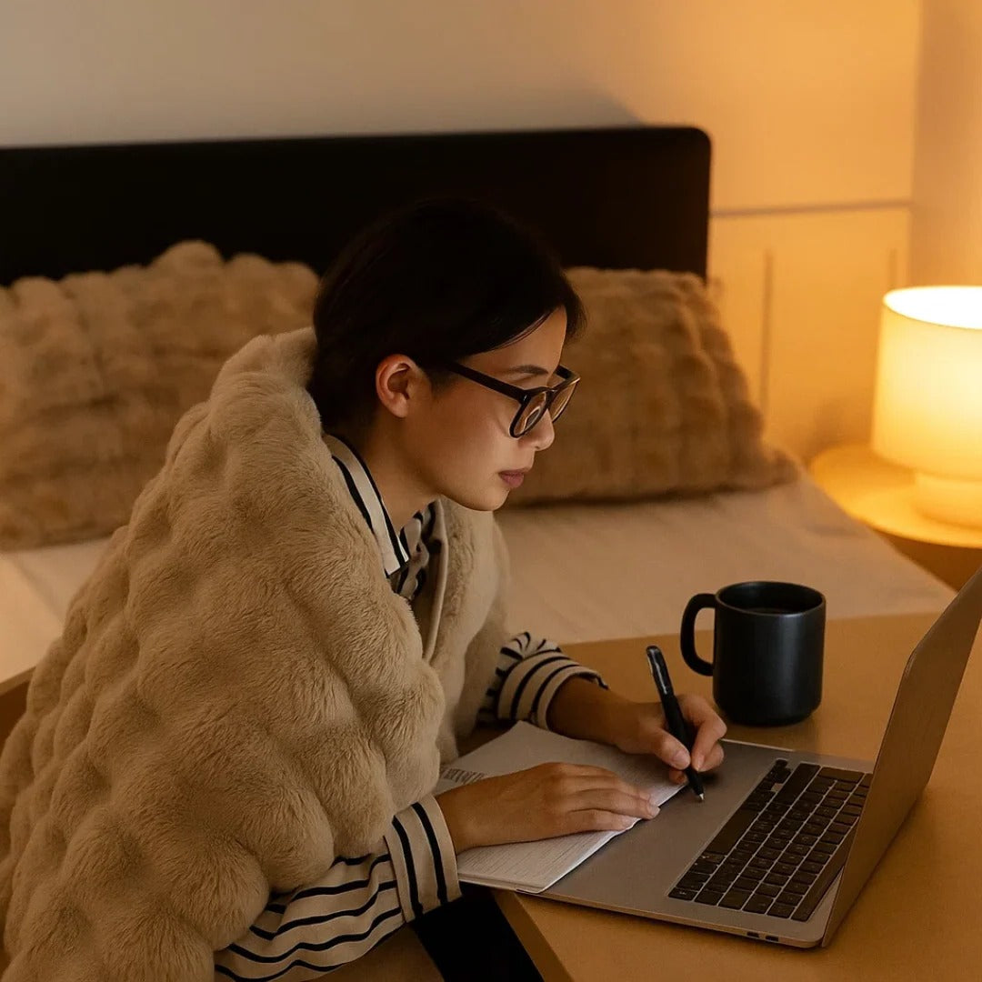 Colverro™ Soft Plush All-Season Blanket with a Minimal, Elegant Look