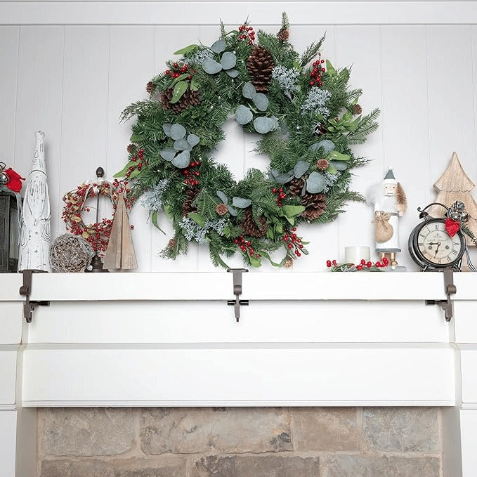 Colverro™ 2-in-1 Non-Slip Stocking and Garland Holder for Mantels