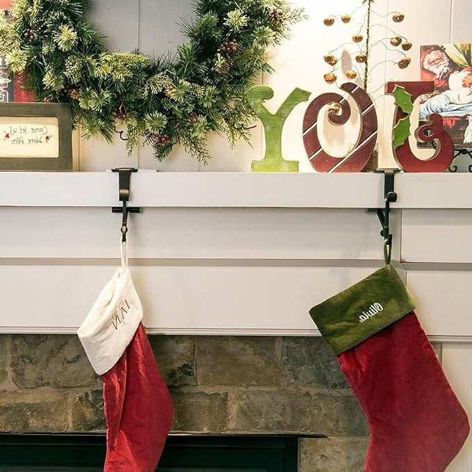 Colverro™ 2-in-1 Non-Slip Stocking and Garland Holder for Mantels