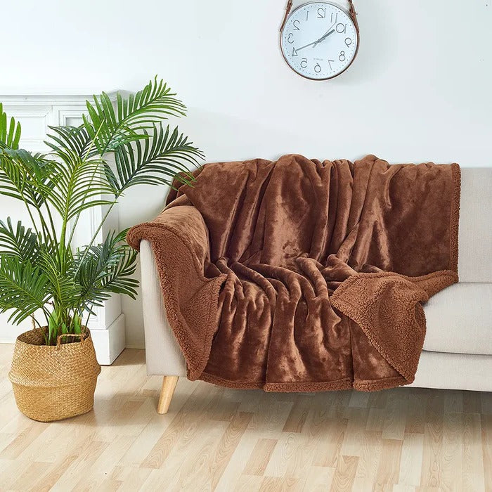 Colverro™ Waterproof Reversible Throw Blanket for Couch and Bed