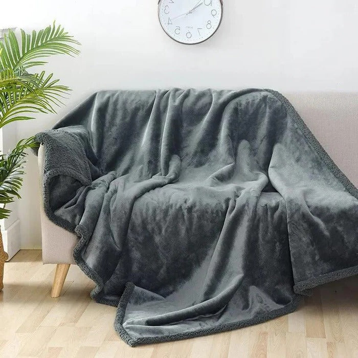 Colverro™ Waterproof Reversible Throw Blanket for Couch and Bed