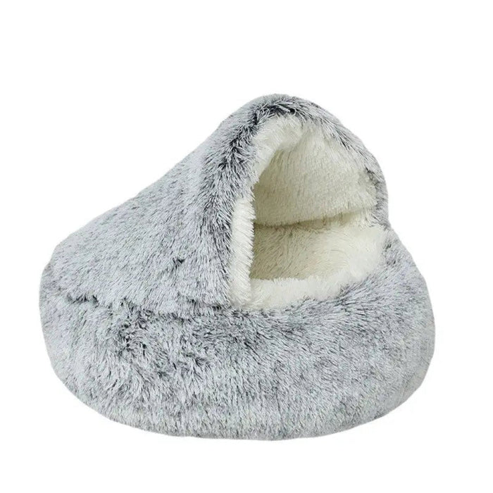 Colverro™ Calming Cave Dog Bed with Cozy Covered Nest Design