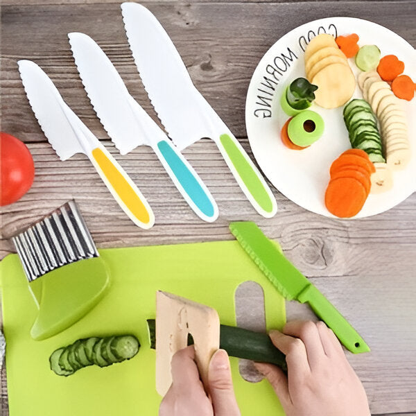 Colverro™ Kids 13-Piece Cooking Set with Kid-Safe Kitchen Utensils