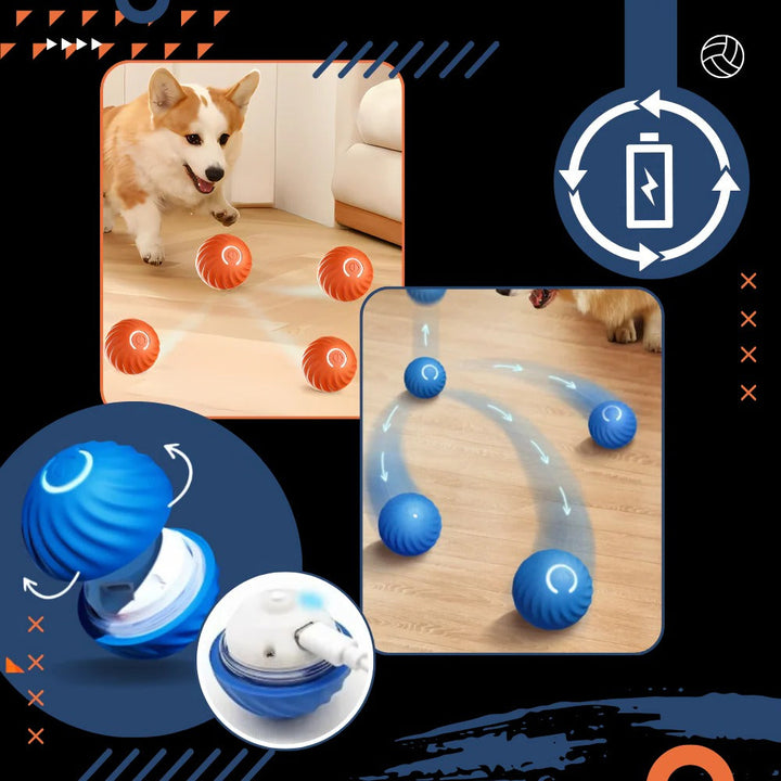 Colverro™ Self-Rolling Dog Ball with Obstacle Avoidance, Rechargeable