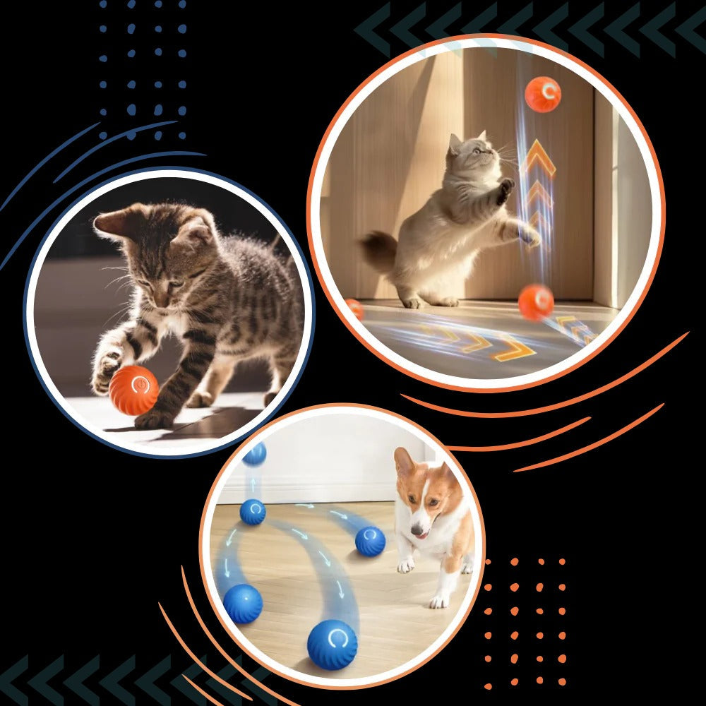 Colverro™ Self-Rolling Dog Ball with Obstacle Avoidance, Rechargeable