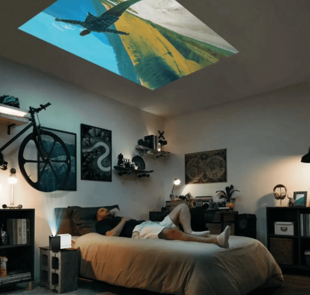 Colverro™ Mini Movie Projector with Built-In Speaker for Home Theater