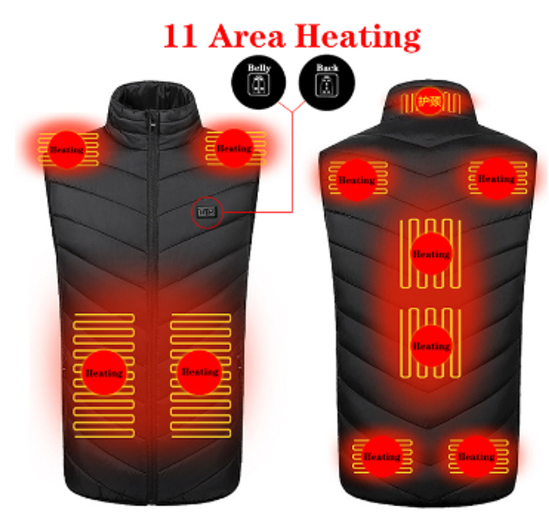 Colverro™ Wind- and Waterproof Heated Vest with Heated Collar