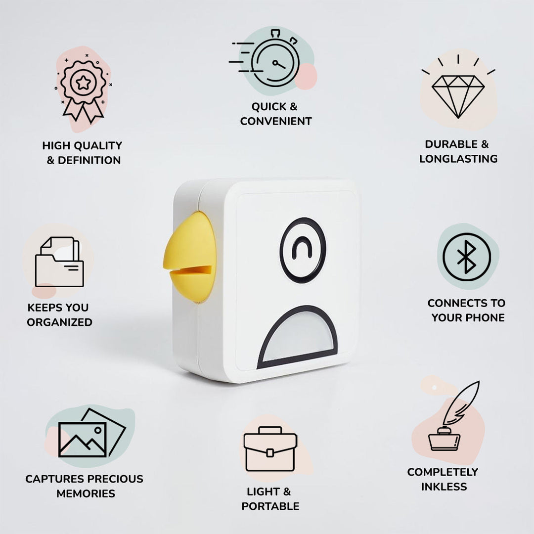 Colverro™ Pocket Inkless Printer for Phone Photos via Bluetooth