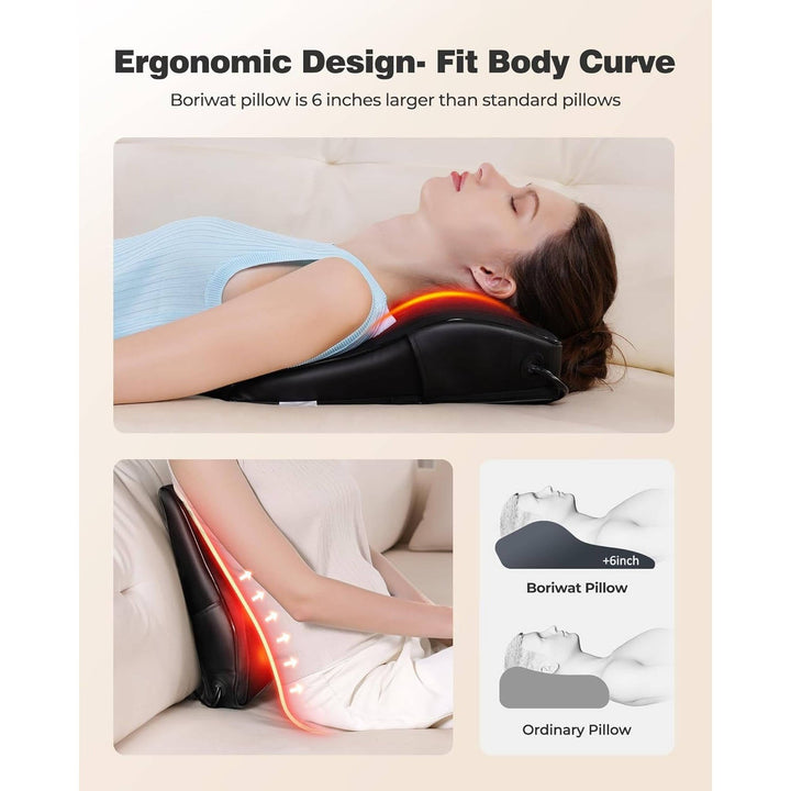 Colverro™ Shiatsu Neck and Back Massager Pillow with Dual Heat Zones