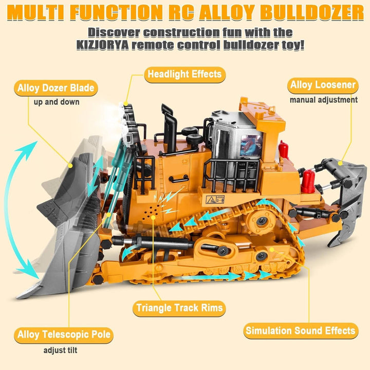Colverro™ Remote Control Excavator with Metal Tools and 360° Rotation