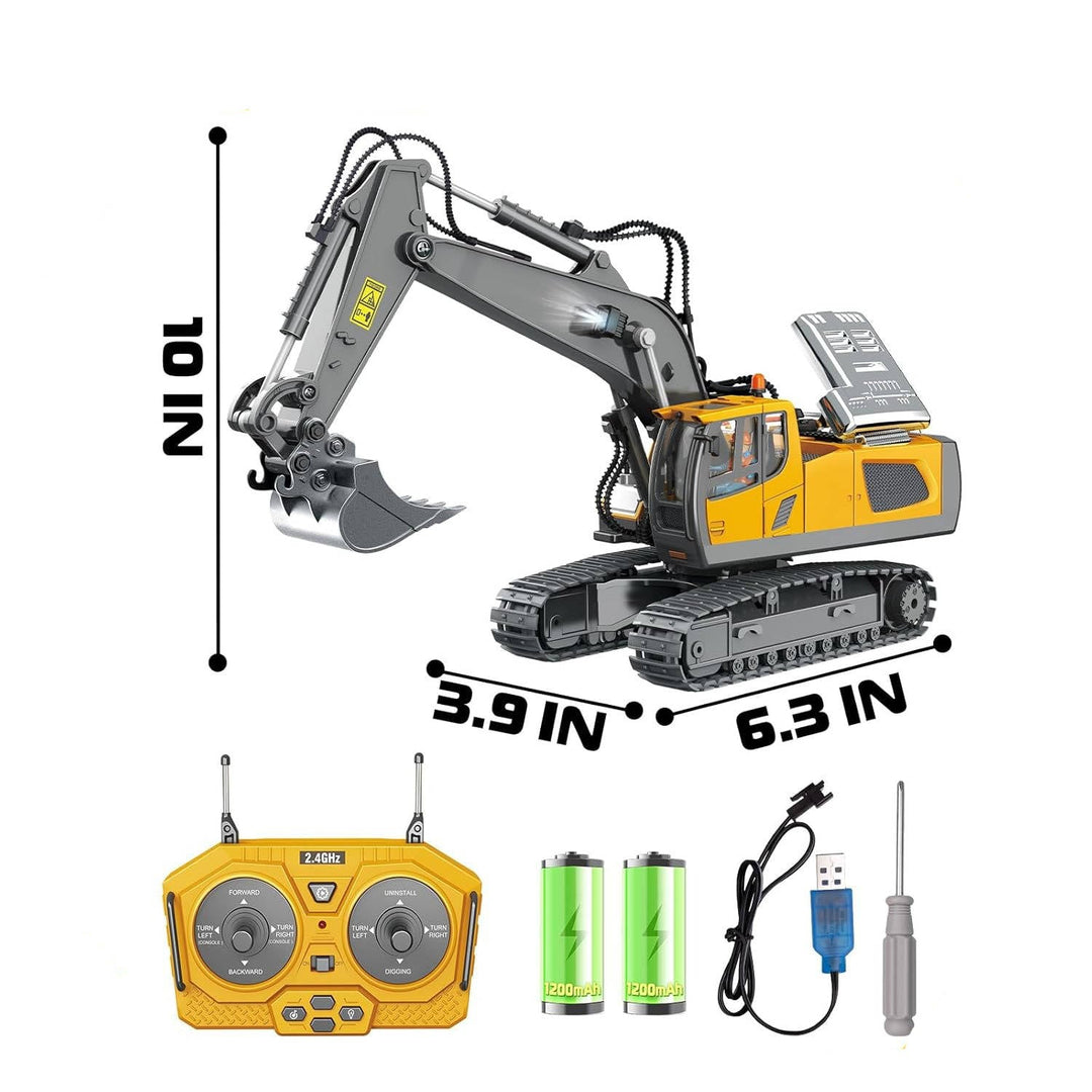 Colverro™ Remote Control Excavator with Metal Tools and 360° Rotation