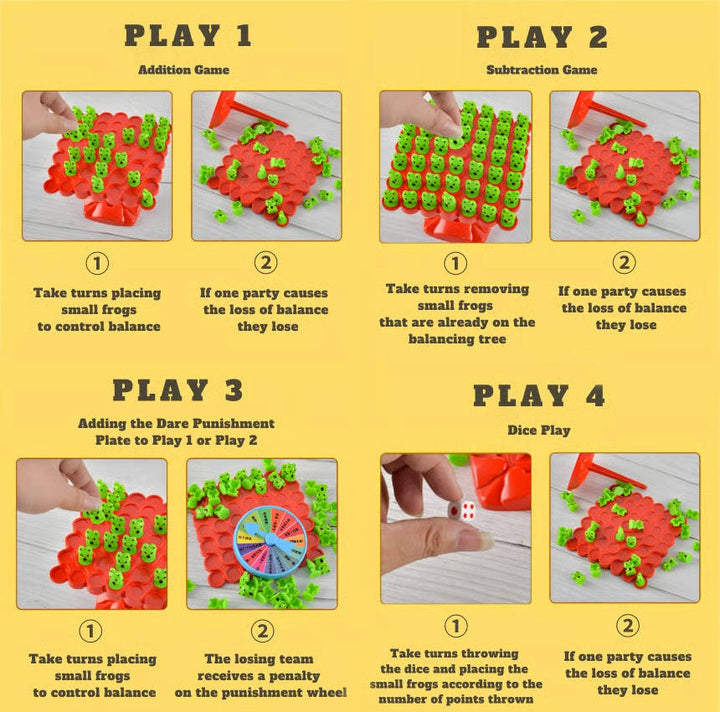 Colverro™ Frog Balance Math Game for Kids – Counting &amp; Stacking STEM Toy